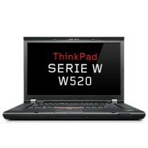 station LENOVO Thinkpad W520 Core I7 2860QM à 3.6Ghz - 8Go - 240Go SSD - 15.6" FHD + QUADRO 2000M - FIREWIRE + CAM - Win 10 PRO