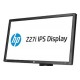 Ecran 27" HP PRO IPS Z27I - Hub USB - VGA+DVI+DisplayPort +HDMI - 2560 x 1440 pixels - SANS PIED vesa 100*100